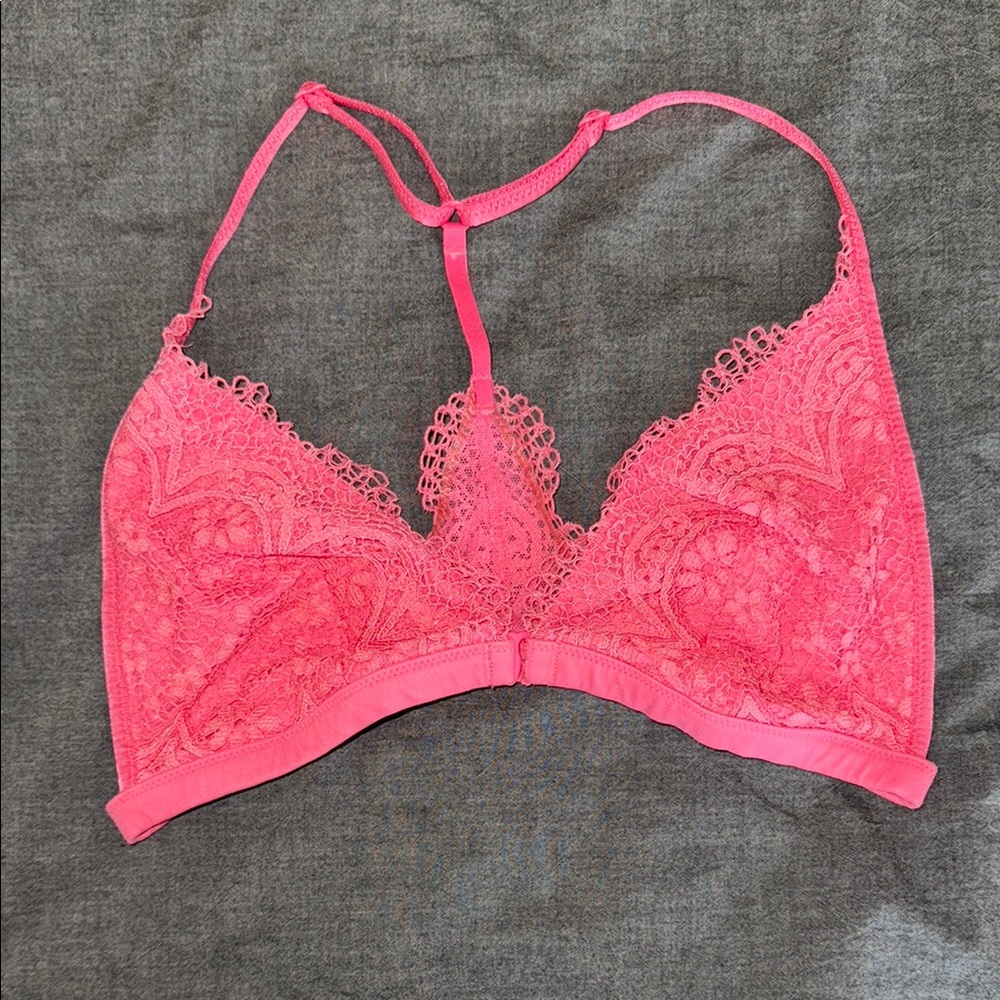 Victoria's Secret Pink Lace Bralette with Racerback